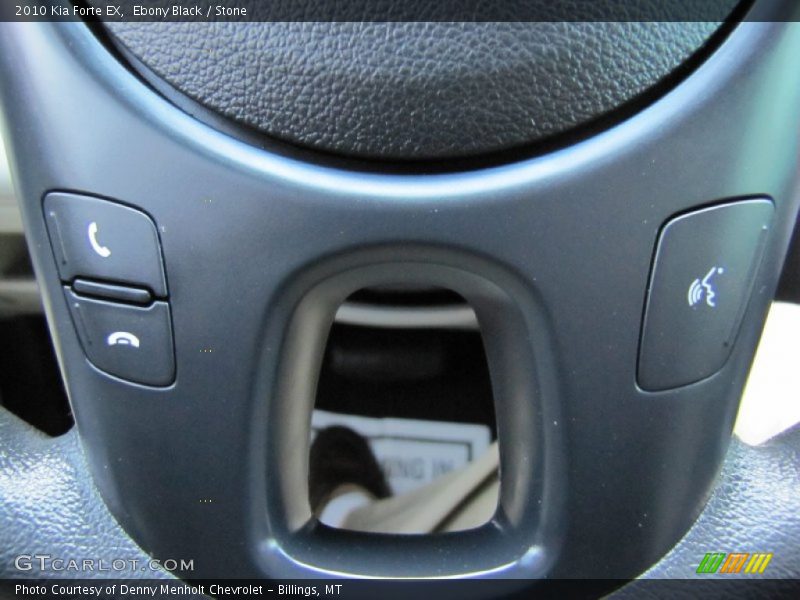 Ebony Black / Stone 2010 Kia Forte EX