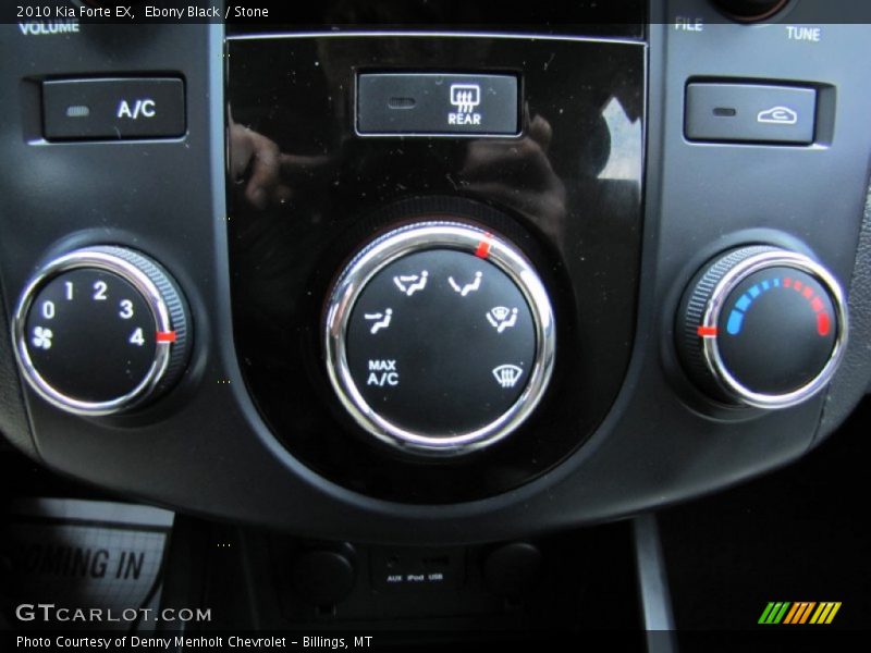 Ebony Black / Stone 2010 Kia Forte EX