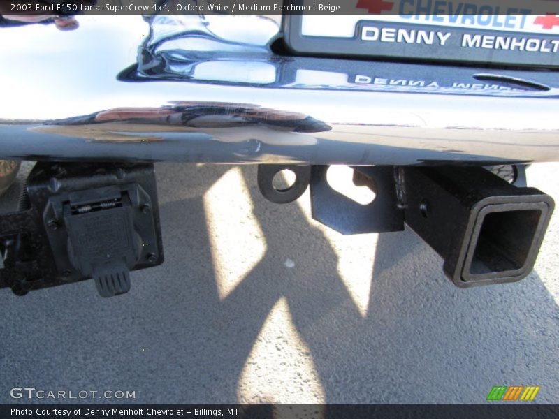 Oxford White / Medium Parchment Beige 2003 Ford F150 Lariat SuperCrew 4x4