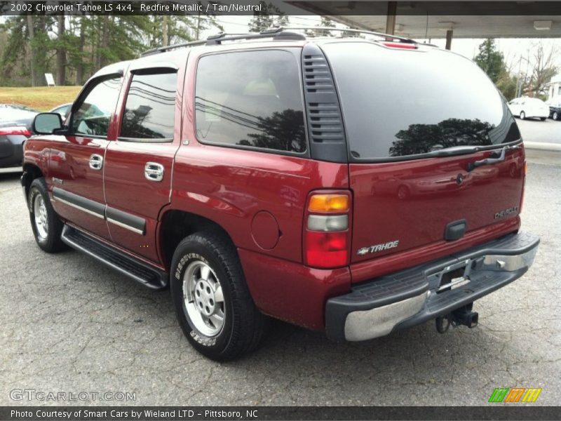 Redfire Metallic / Tan/Neutral 2002 Chevrolet Tahoe LS 4x4