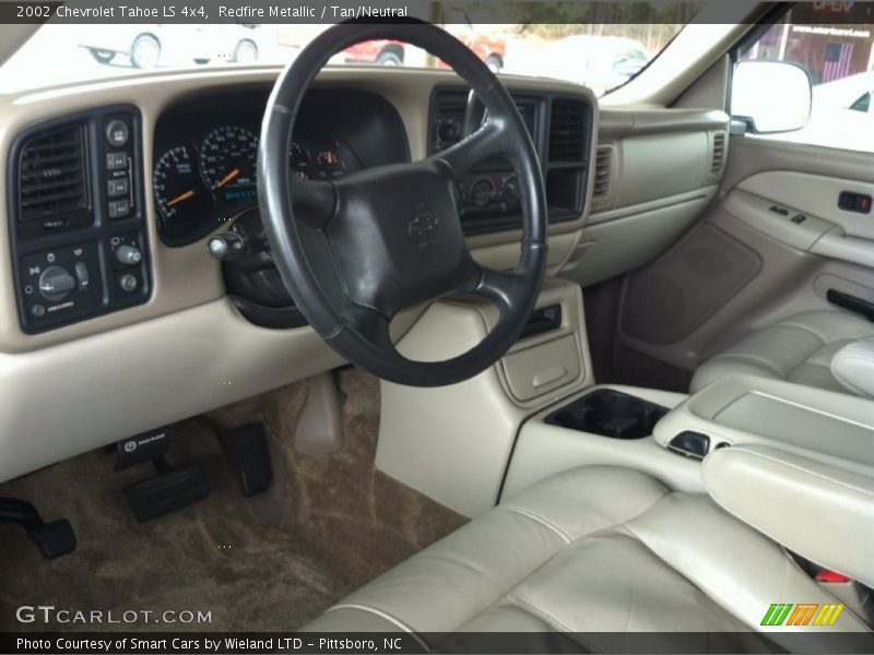 Redfire Metallic / Tan/Neutral 2002 Chevrolet Tahoe LS 4x4