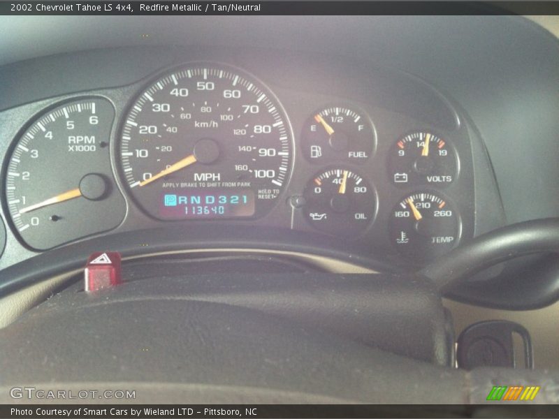 Redfire Metallic / Tan/Neutral 2002 Chevrolet Tahoe LS 4x4