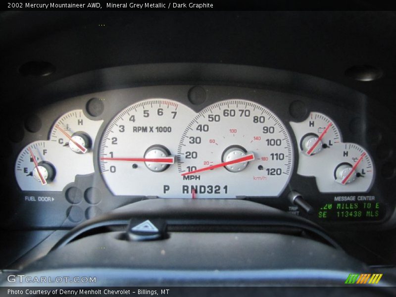 Mineral Grey Metallic / Dark Graphite 2002 Mercury Mountaineer AWD