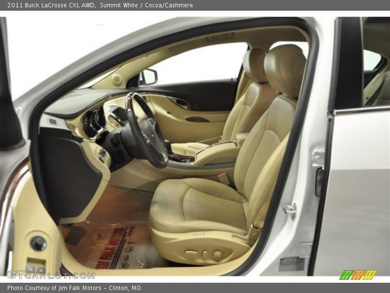 Summit White / Cocoa/Cashmere 2011 Buick LaCrosse CXL AWD