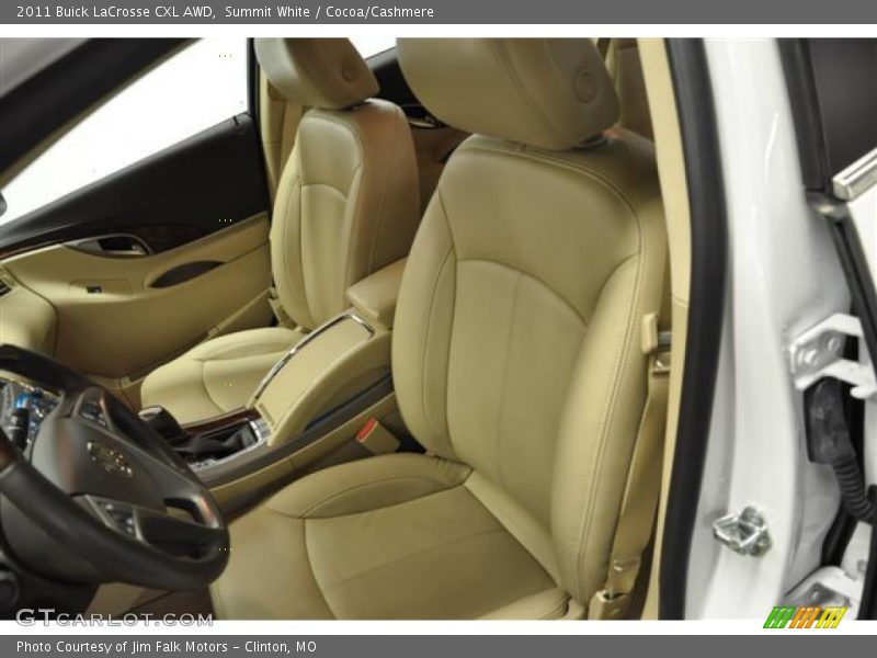 Summit White / Cocoa/Cashmere 2011 Buick LaCrosse CXL AWD