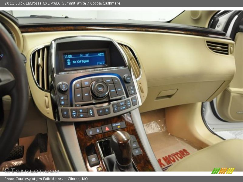 Summit White / Cocoa/Cashmere 2011 Buick LaCrosse CXL AWD