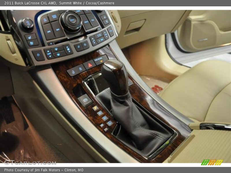 Summit White / Cocoa/Cashmere 2011 Buick LaCrosse CXL AWD