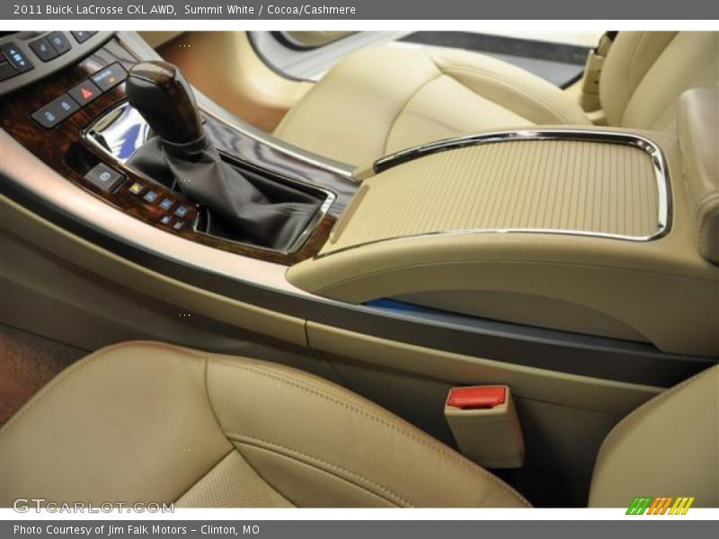 Summit White / Cocoa/Cashmere 2011 Buick LaCrosse CXL AWD