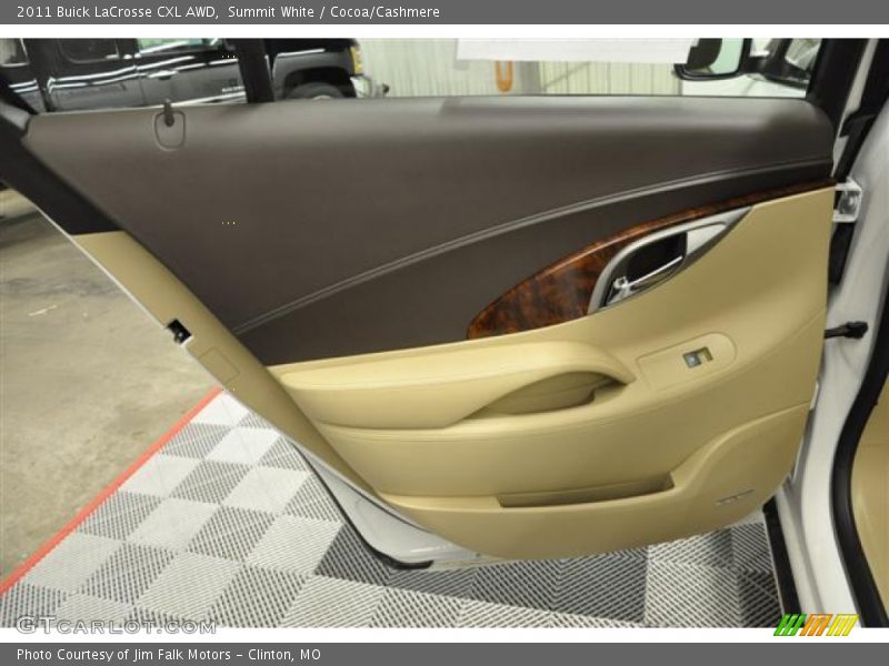 Summit White / Cocoa/Cashmere 2011 Buick LaCrosse CXL AWD