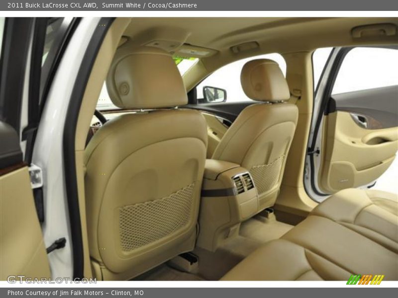 Summit White / Cocoa/Cashmere 2011 Buick LaCrosse CXL AWD