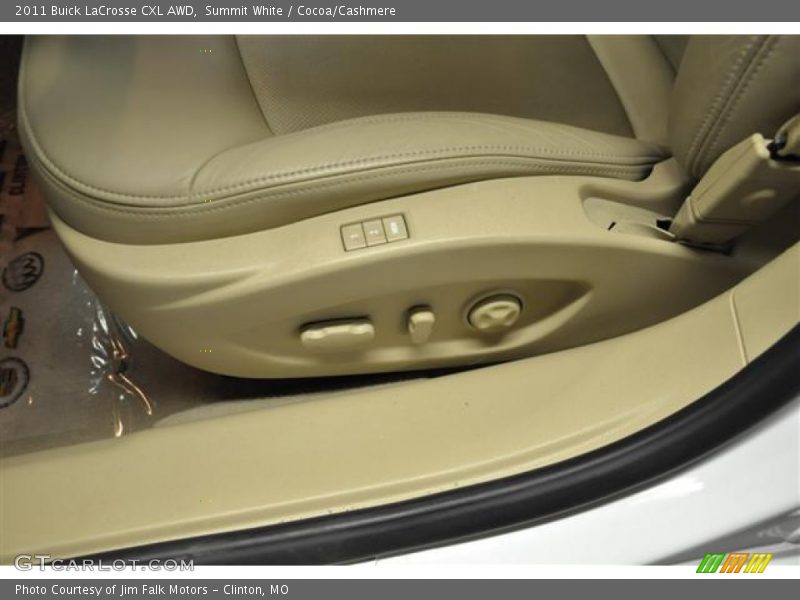 Summit White / Cocoa/Cashmere 2011 Buick LaCrosse CXL AWD