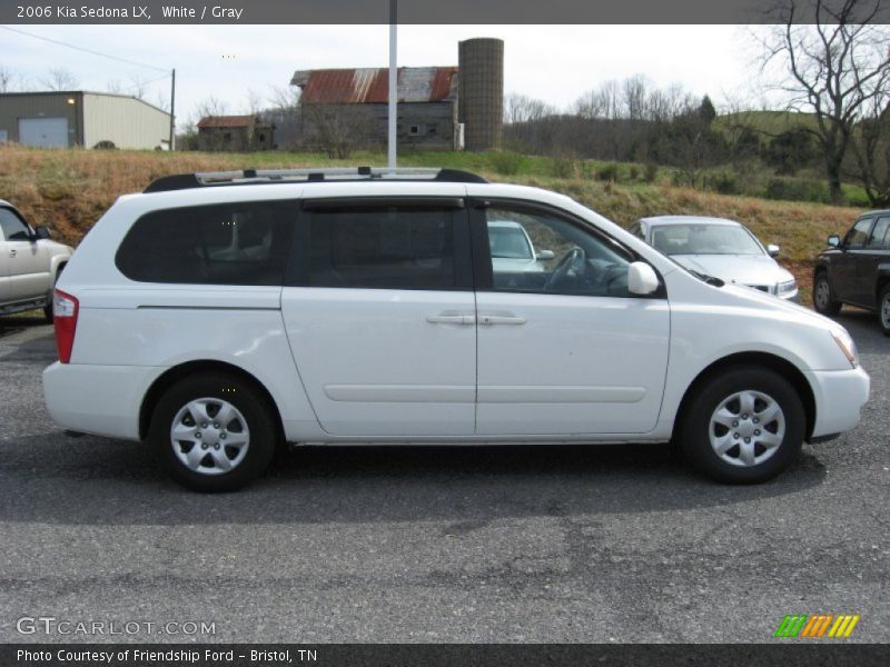 White / Gray 2006 Kia Sedona LX