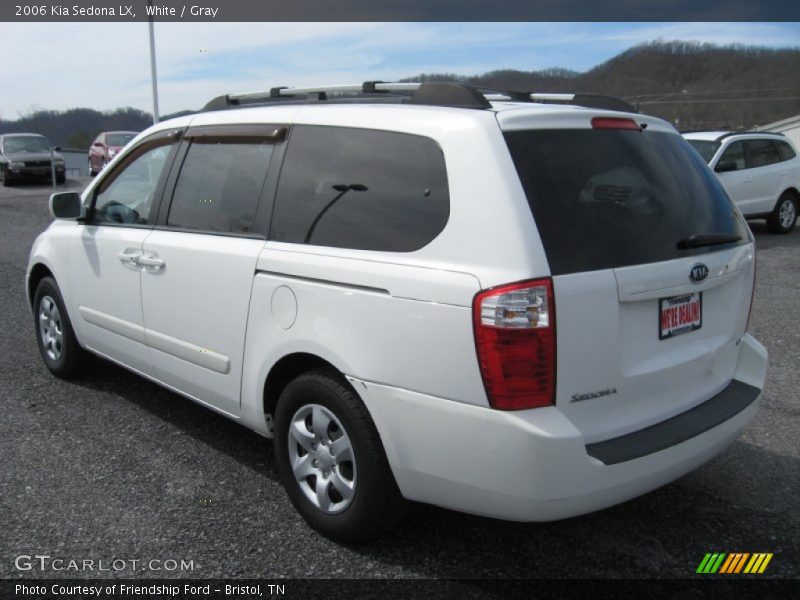 White / Gray 2006 Kia Sedona LX