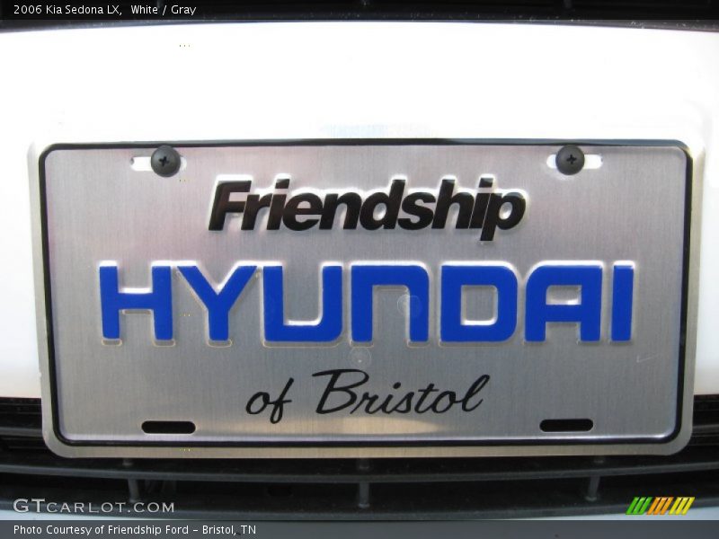 White / Gray 2006 Kia Sedona LX