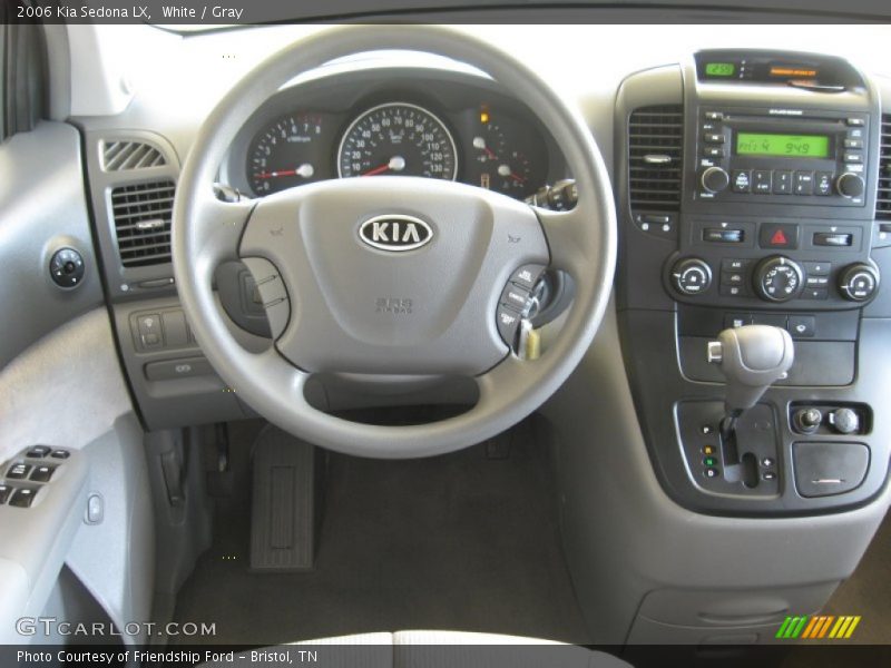 White / Gray 2006 Kia Sedona LX