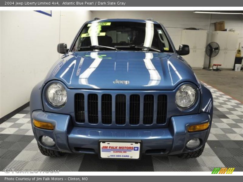 Atlantic Blue Pearl / Dark Slate Gray 2004 Jeep Liberty Limited 4x4