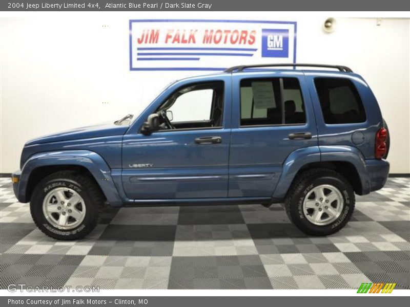 Atlantic Blue Pearl / Dark Slate Gray 2004 Jeep Liberty Limited 4x4