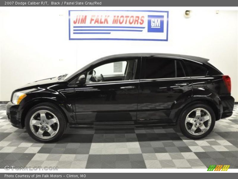 Black / Pastel Slate Gray/Red 2007 Dodge Caliber R/T