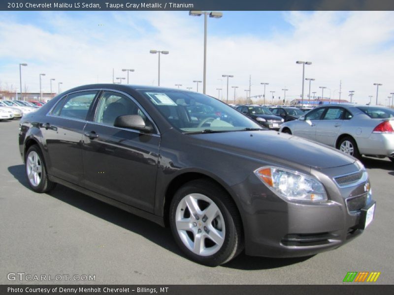 Taupe Gray Metallic / Titanium 2010 Chevrolet Malibu LS Sedan