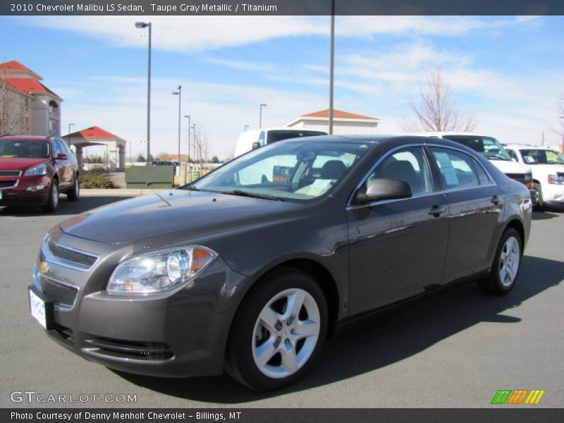 Taupe Gray Metallic / Titanium 2010 Chevrolet Malibu LS Sedan