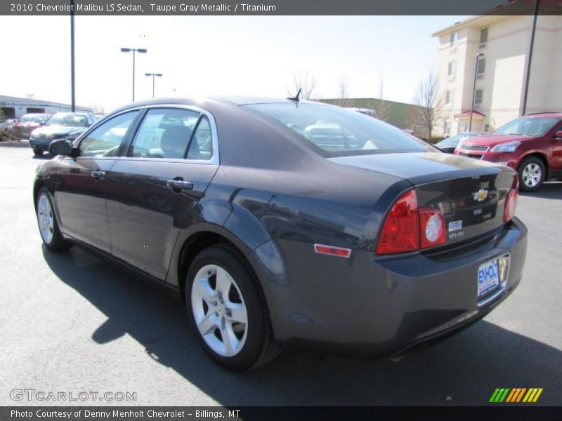 Taupe Gray Metallic / Titanium 2010 Chevrolet Malibu LS Sedan
