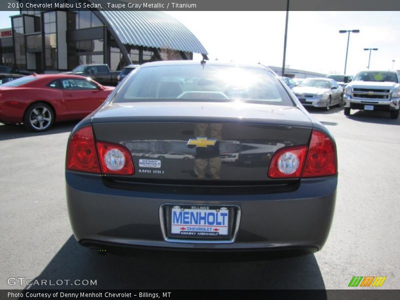 Taupe Gray Metallic / Titanium 2010 Chevrolet Malibu LS Sedan