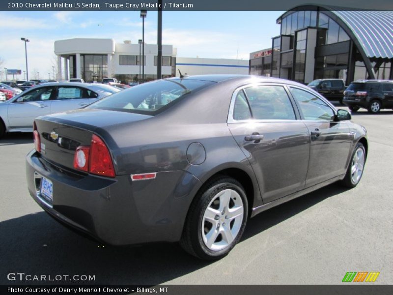 Taupe Gray Metallic / Titanium 2010 Chevrolet Malibu LS Sedan