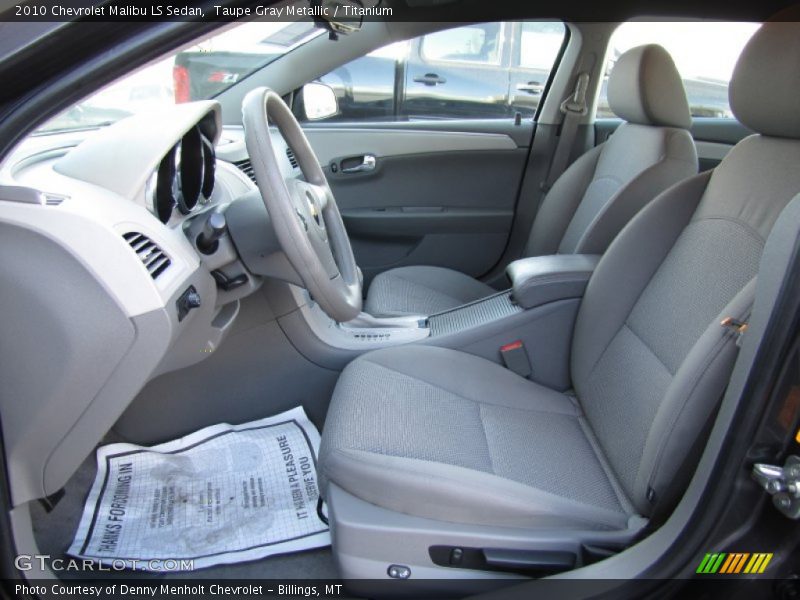 Taupe Gray Metallic / Titanium 2010 Chevrolet Malibu LS Sedan