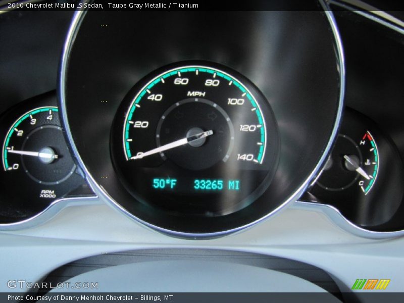 Taupe Gray Metallic / Titanium 2010 Chevrolet Malibu LS Sedan