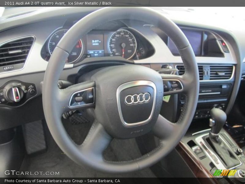 Ice Silver Metallic / Black 2011 Audi A4 2.0T quattro Avant