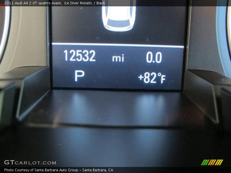 Ice Silver Metallic / Black 2011 Audi A4 2.0T quattro Avant