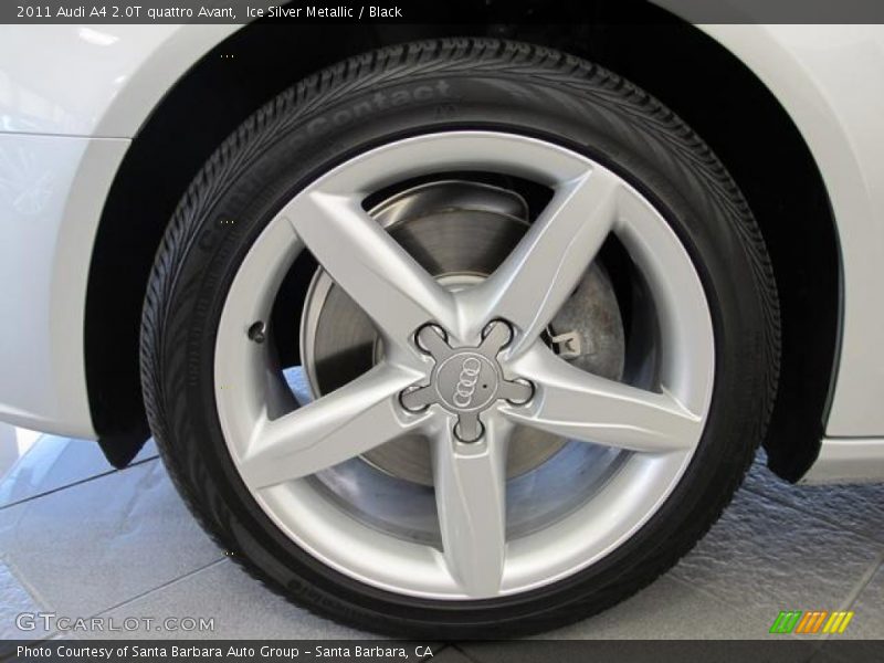 Ice Silver Metallic / Black 2011 Audi A4 2.0T quattro Avant