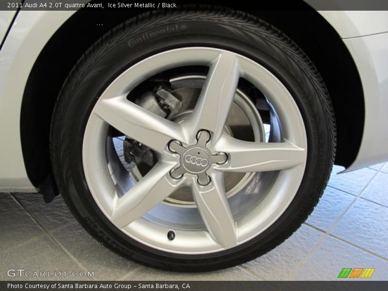 Ice Silver Metallic / Black 2011 Audi A4 2.0T quattro Avant