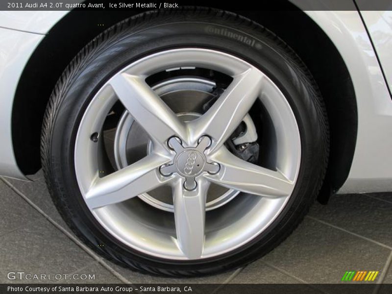 Ice Silver Metallic / Black 2011 Audi A4 2.0T quattro Avant