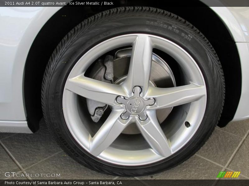 Ice Silver Metallic / Black 2011 Audi A4 2.0T quattro Avant