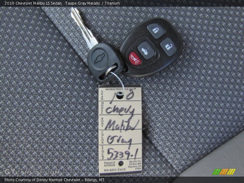 Taupe Gray Metallic / Titanium 2010 Chevrolet Malibu LS Sedan