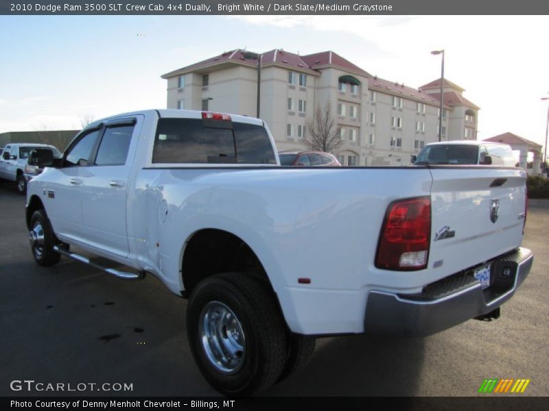 Bright White / Dark Slate/Medium Graystone 2010 Dodge Ram 3500 SLT Crew Cab 4x4 Dually