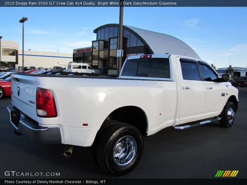 Bright White / Dark Slate/Medium Graystone 2010 Dodge Ram 3500 SLT Crew Cab 4x4 Dually