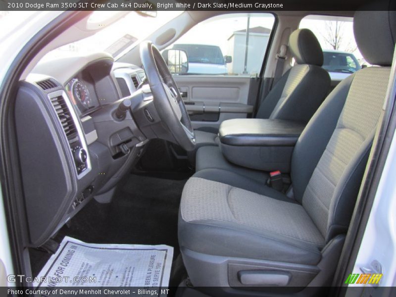Bright White / Dark Slate/Medium Graystone 2010 Dodge Ram 3500 SLT Crew Cab 4x4 Dually