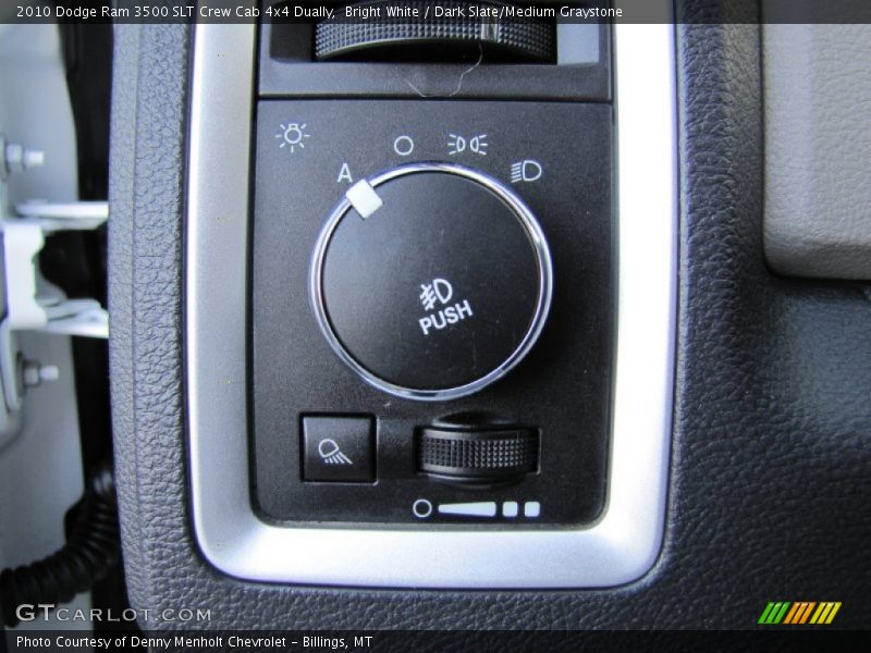Bright White / Dark Slate/Medium Graystone 2010 Dodge Ram 3500 SLT Crew Cab 4x4 Dually