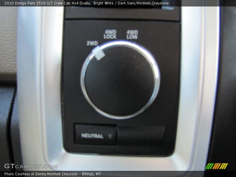 Bright White / Dark Slate/Medium Graystone 2010 Dodge Ram 3500 SLT Crew Cab 4x4 Dually