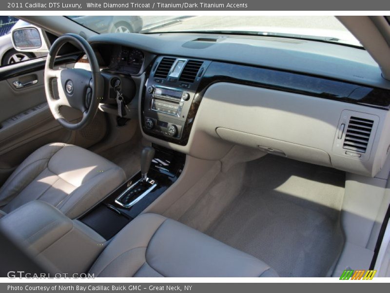 White Diamond Tricoat / Titanium/Dark Titanium Accents 2011 Cadillac DTS Luxury