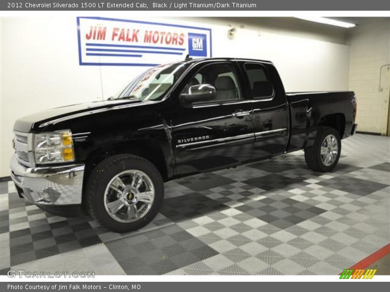 Black / Light Titanium/Dark Titanium 2012 Chevrolet Silverado 1500 LT Extended Cab