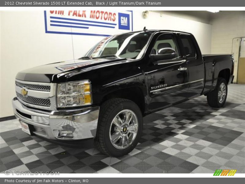 Black / Light Titanium/Dark Titanium 2012 Chevrolet Silverado 1500 LT Extended Cab
