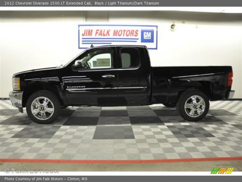 Black / Light Titanium/Dark Titanium 2012 Chevrolet Silverado 1500 LT Extended Cab