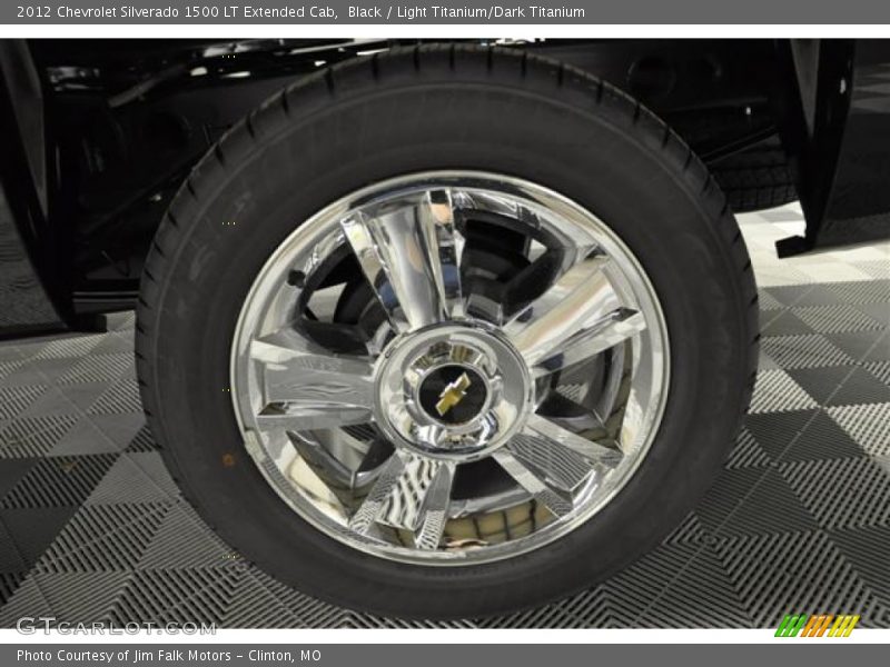Black / Light Titanium/Dark Titanium 2012 Chevrolet Silverado 1500 LT Extended Cab