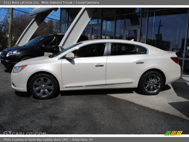 White Diamond Tricoat / Cocoa/Cashmere 2011 Buick LaCrosse CXL