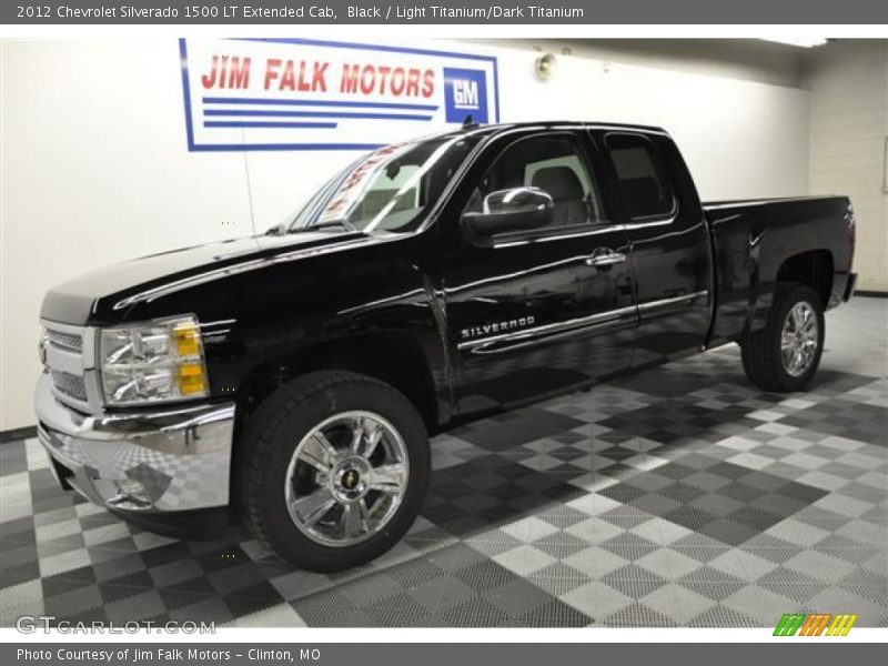 Black / Light Titanium/Dark Titanium 2012 Chevrolet Silverado 1500 LT Extended Cab