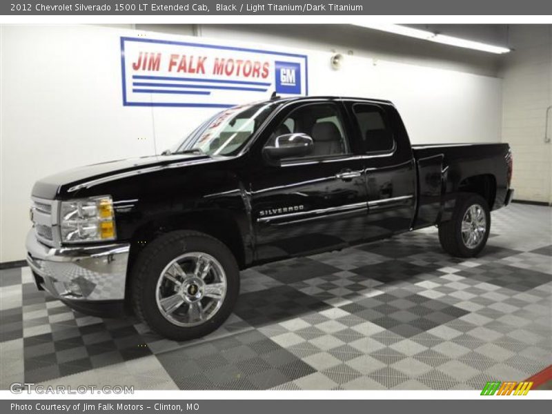 Black / Light Titanium/Dark Titanium 2012 Chevrolet Silverado 1500 LT Extended Cab