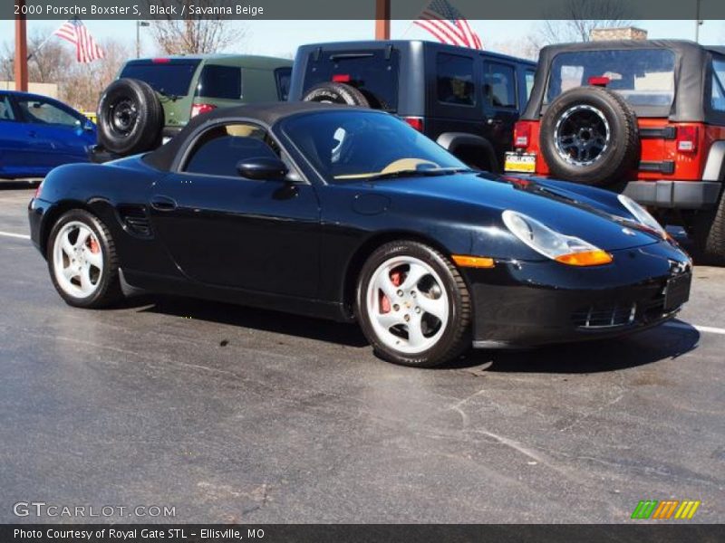 Black / Savanna Beige 2000 Porsche Boxster S